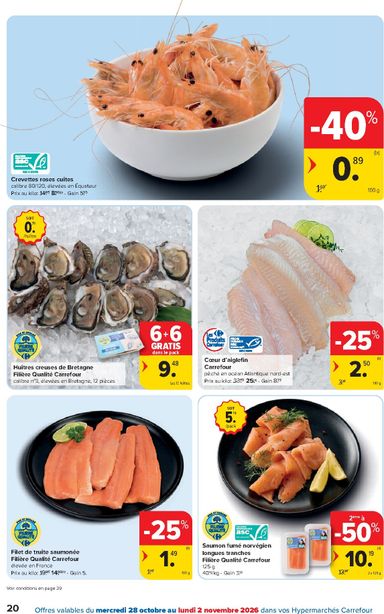 Folder Carrefour - Carrefour Hypermarchés van 28/10 tot 09/11 - side 20