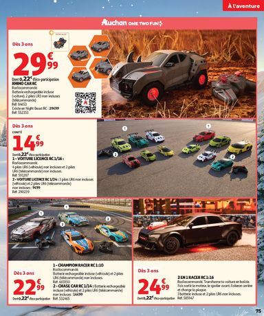 Catalogue Auchan - Auchan - Jouets de Noël valable dès le 16/10 au 06/12 - page 75