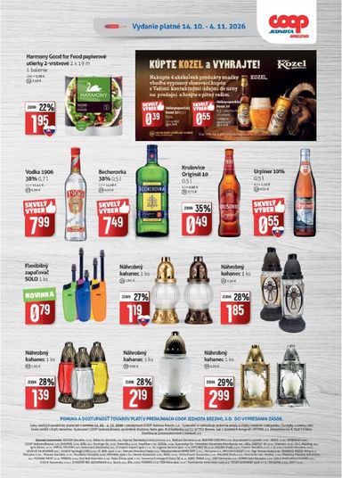 Leták COOP Jednota - COOP Jednota - Brezno od 14.10. do 04.11. - strana 8