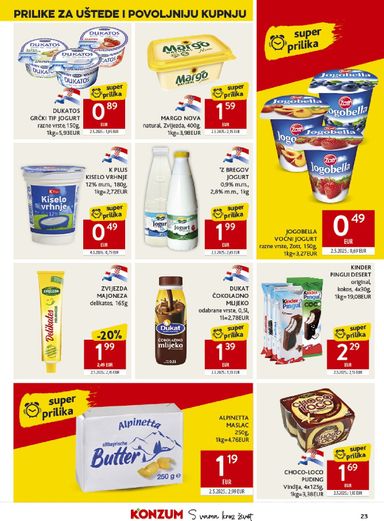 Katalog Konzum - Konzum vrijedi od 28.10. do 03.11. - stranica 23
