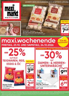 Maximarkt-Flugblatt gültig ab Donnerstag 22.10.