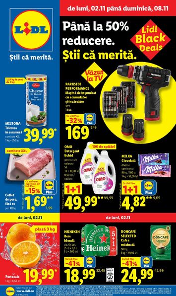 Catalogul Lidl - Lidl - Black deals de la 02.11. până la 08.11. - pagina 1