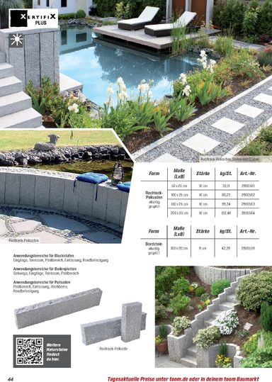 Prospekt toom - Toom - Gartenbaustoffe gültig ab 01.03. bis 31.12. - seite 44