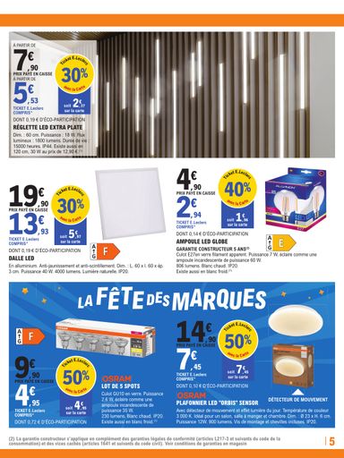 Catalogue E.Leclerc - E.Leclerc - Brico, fête des marques valable dès le 27/10 au 14/11 - page 5