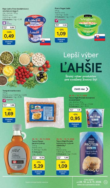 Leták Tesco - Tesco supermarket od 28.10. do 03.11. - strana 13