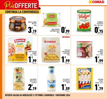 Volantino Conad - Conad - Più offerte continua la convenienza valido dal 21/10 al 01/11 - pagina 1