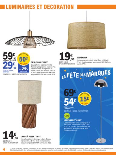 Catalogue E.Leclerc - E.Leclerc - Brico, fête des marques valable dès le 27/10 au 14/11 - page 4
