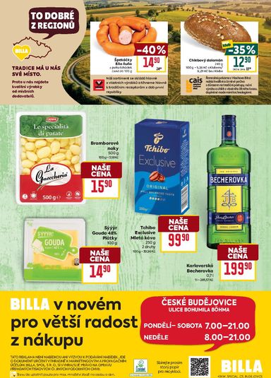 Leták Billa - Billa - Speciál: České Budějovice od 21.10. do 27.10. - strana 2