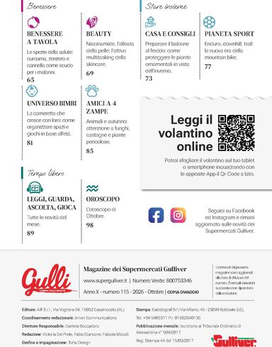 Volantino Gulliver - Gulliver - Gulli Ottobre valido dal 01/10 al 31/10 - pagina 5