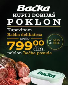 Univerexport - Poklon uz kupovinu Bačka delikatesa