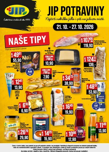 Leták JIP - JIP - České Budějovice, Most, Svoboda nad Úpou, Náchod, Sušice od 21.10. do 27.10. - strana 20
