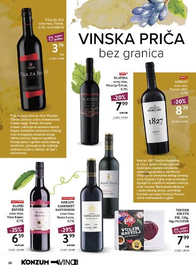 Katalog Konzum - Konzum - Vinoteka vrijedi od 12.10. do 25.10. - stranica 20