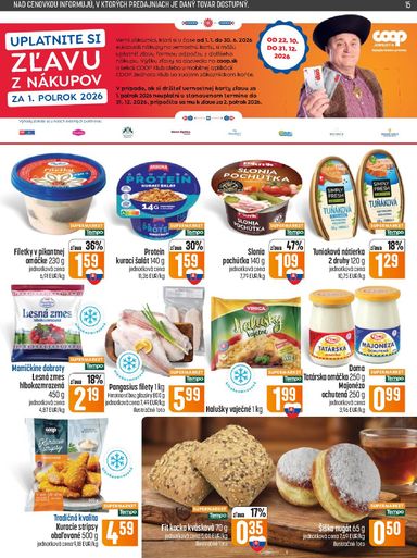 Leták COOP Jednota - COOP Jednota od 22.10. do 28.10. - strana 15