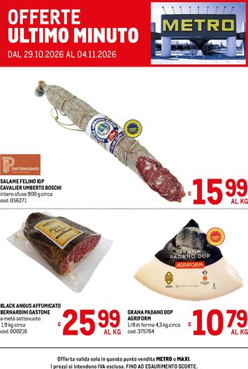 Volantino METRO - Metro - Offerte ultimo minuto valido dal 29/10 al 04/11 - pagina 1