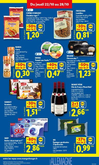 Catalogue Lidl - Lidl valable dès le 22/10 au 28/10 - page 19