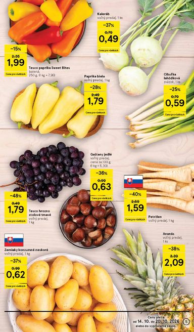 Leták Tesco - Tesco supermarket od 14.10. do 20.10. - strana 5