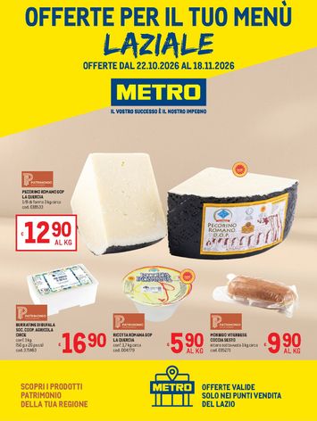 Volantino METRO - Metro - Lazio valido dal 22/10 al 18/11 - pagina 1