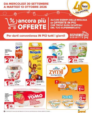 Volantino Iperal - Iperal - Ancora più offerte valido dal 30/09 al 13/10 - pagina 1