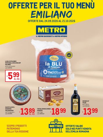 Volantino METRO - Metro - Emilia valido dal 24/09 al 21/10 - pagina 1
