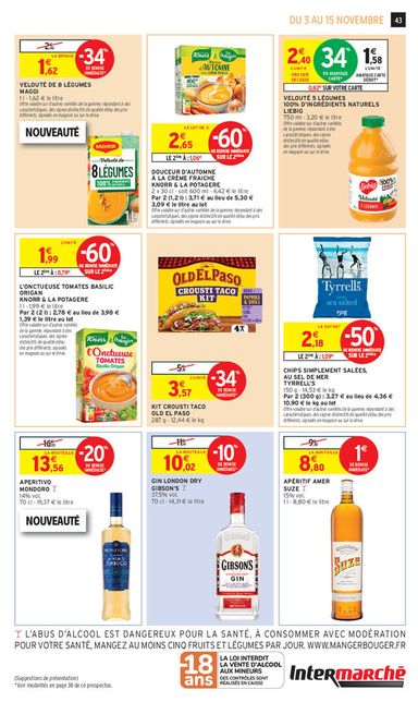 Catalogue Intermarché - Intermarché valable dès le 03/11 au 15/11 - page 43