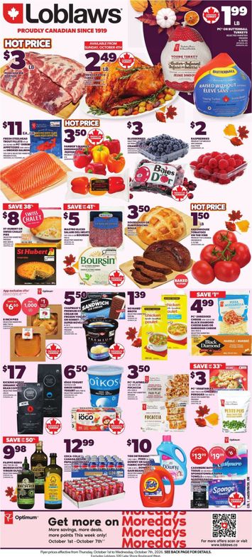 Flyer Loblaws - Loblaws valid since 10-01 until 10-07 - page 1