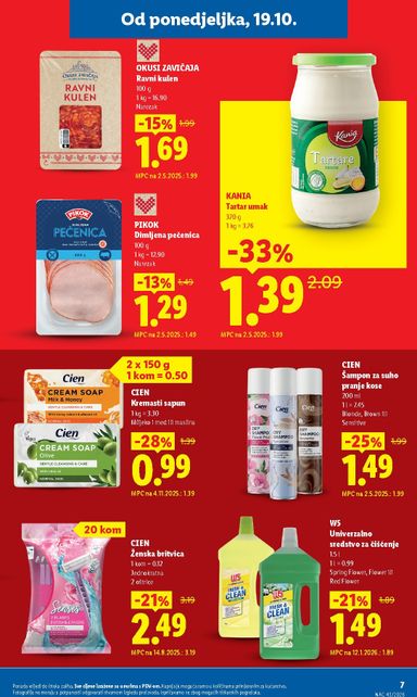 Katalog Lidl - Lidl - Svaki tjedan trajno snižene cijene vrijedi od 05.10. do 31.10. - stranica 7