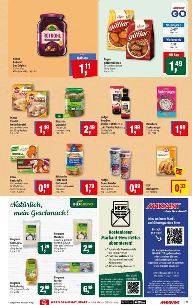 Prospekt Markant - Markant Freu Dich Drauf gültig ab 26.10. bis 30.10. - seite 11