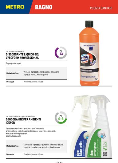 Volantino METRO - Metro - Catalogo Detergenza valido dal 04/06 al 04/06 - pagina 41