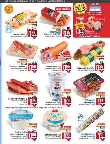 Leták COOP Jednota - COOP Jednota od 29.10. do 04.11. - strana 5