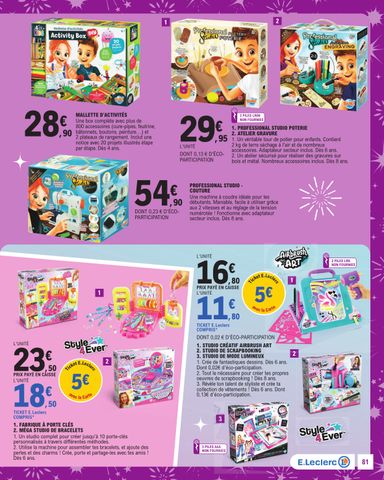 Catalogue E.Leclerc - E.Leclerc - Jouets de Noël valable dès le 20/10 au 05/12 - page 81