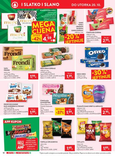 Katalog SPAR - SPAR vrijedi od 14.10. do 20.10. - stranica 26