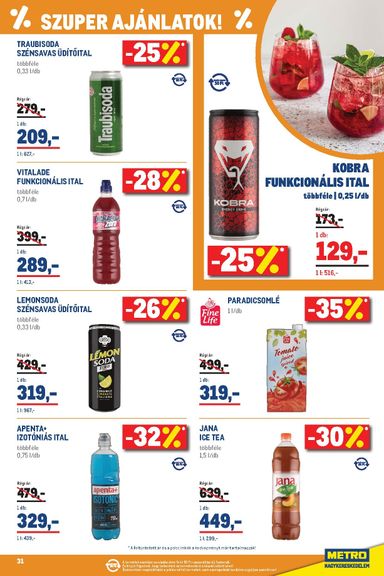 Akciós újság Metro - Metro érvényes 10.01.-tól 10.31.-ig - 31 oldal