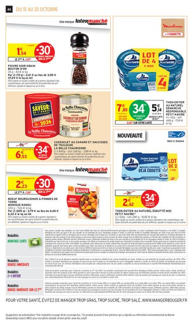 Catalogue Intermarché - Intermarché valable dès le 13/10 au 25/10 - page 36