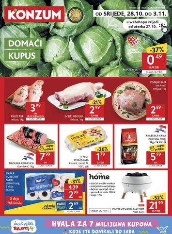 Katalog Konzum - Konzum vrijedi od 28.10. do 03.11. - stranica 1