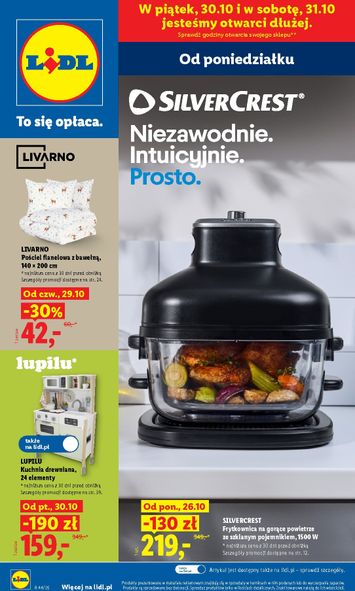 Leták Lidl Polsko - Lidl Polsko - Katalog Okazji od 26.10. do 31.10. - strana 1