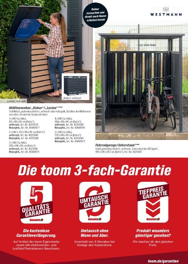 Prospekt toom - Toom - Gartenhäuser & Carports gültig ab 01.03. bis 31.12. - seite 41