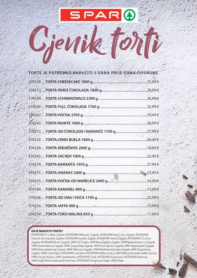 Katalog INTERSPAR - Interspar - Torte vrijedi od 10.08. do 31.12. - stranica 2