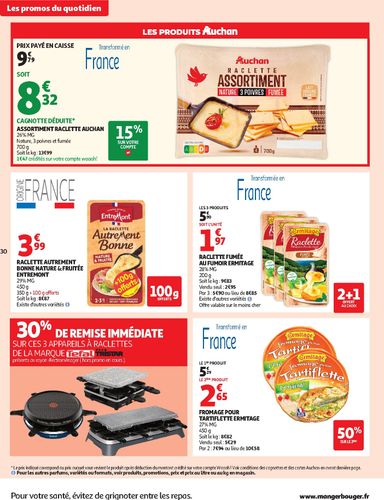 Catalogue Auchan - Auchan - Café, automne hypers valable dès le 06/10 au 18/10 - page 30