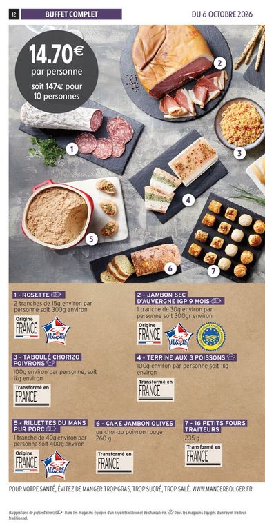 Catalogue Intermarché - Intermarché - Les Menus Traiteur valable dès le 06/10 au 28/03 - page 12