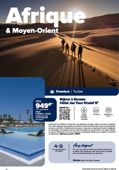 Catalogue Carrefour Market - Carrefour Market - Voyages valable dès le 22/01 au 31/12 - page 22