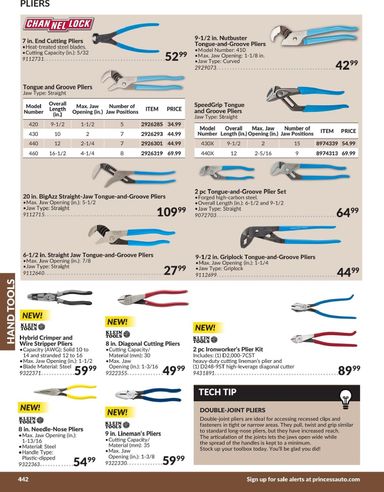 Flyer Princess Auto - Princess Auto - Hand Tools valid since 04-21 until 12-31 - page 52