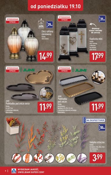 Gazetka ALDI - ALDI - Znicze i stroiki od 19.10. do 24.10. - strona 8
