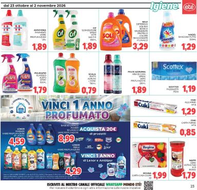 Volantino Eté - Eté valido dal 23/10 al 02/11 - pagina 23