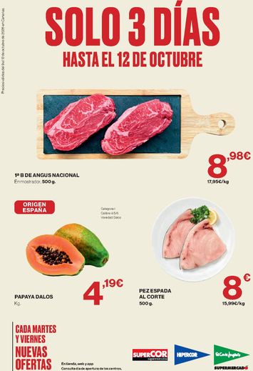 Folleto El Corte Inglés - El Corte Inglés - ¡Solo 3 días! del 09/10 al 12/10 - página 1