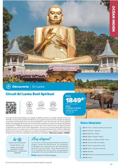 Catalogue Carrefour Market - Carrefour Market - Séjours & Circuits valable dès le 14/08 au 30/10 - page 43