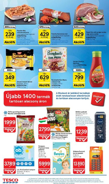 Akciós újság Tesco - Tesco érvényes 10.21.-tól 10.28.-ig - 4 oldal