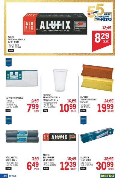 METRO-Flugblatt - Metro - Profi gültig ab 29.10. bis 11.11. - seite 50