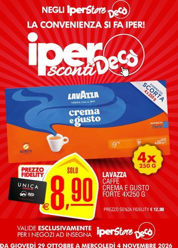 Volantino Decò - Decò - Iperstore Web valido dal 29/10 al 04/11 - pagina 1