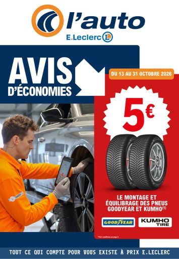 Catalogue E.Leclerc - E.Leclerc - L'Auto valable dès le 13/10 au 31/10 - page 1