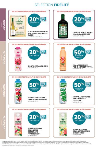Catalogue Super U - Super U - Ma sélection Carte U valable dès le 05/10 au 01/11 - page 36